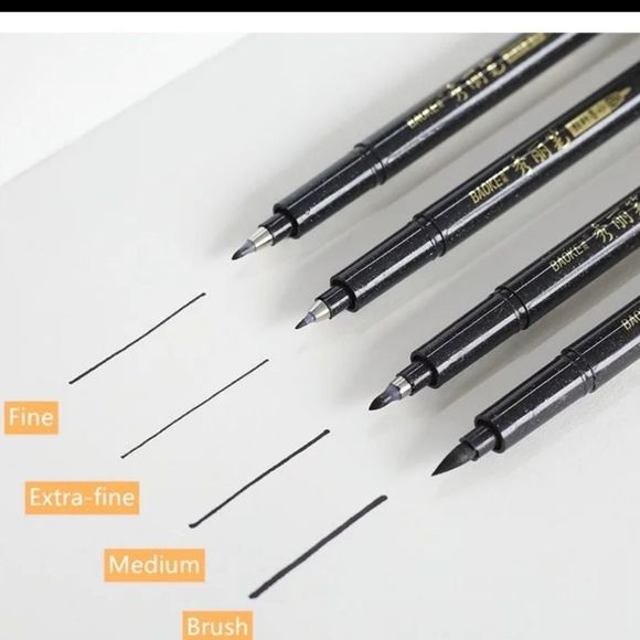 Calligraphy mix pen set of 4 - Picture 1 of 3